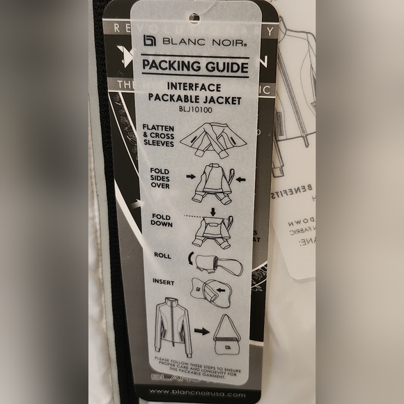 Blanc Noir Interface packable jacket - Picture 12 of 12